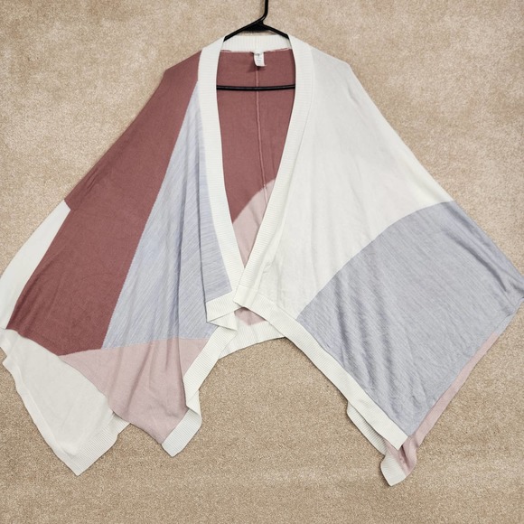 lululemon athletica Accessories - Lululemon Multicolor Colorblock Open Front Knit Hatha Wrap Women's Size OS